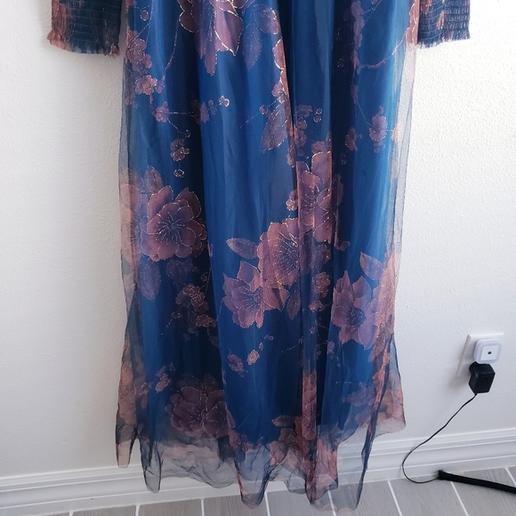 Baltic Born Layla Tulle Maxi Dress Long Sleeve New Without Tags - Picture 5 of 9